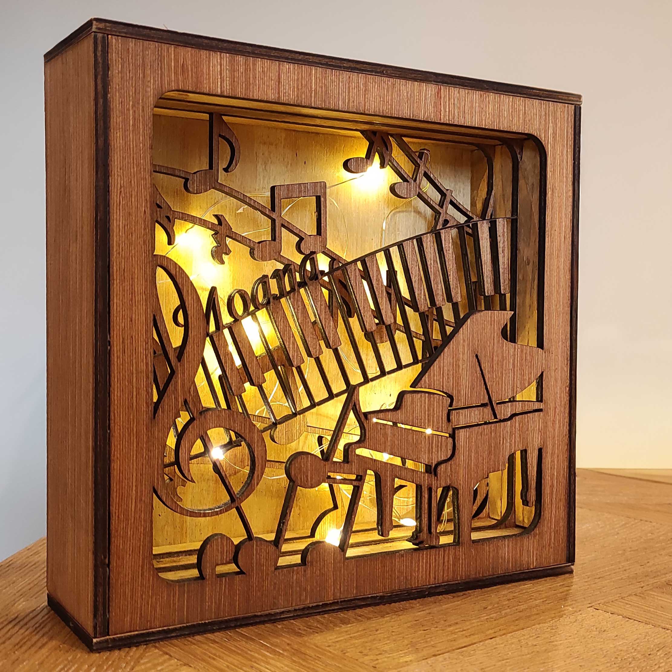Boîte avec lumière