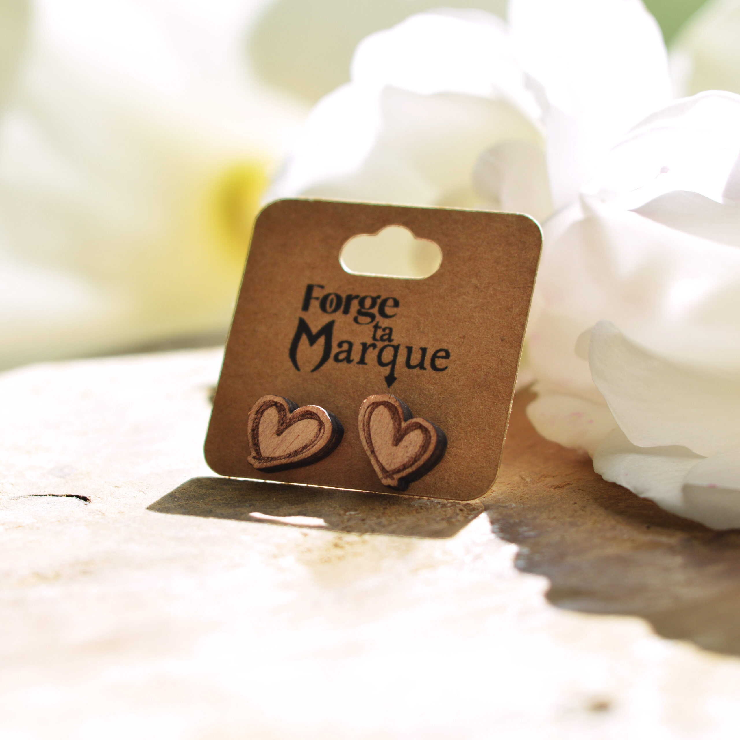 Boucles d&rsquo;oreilles en bois