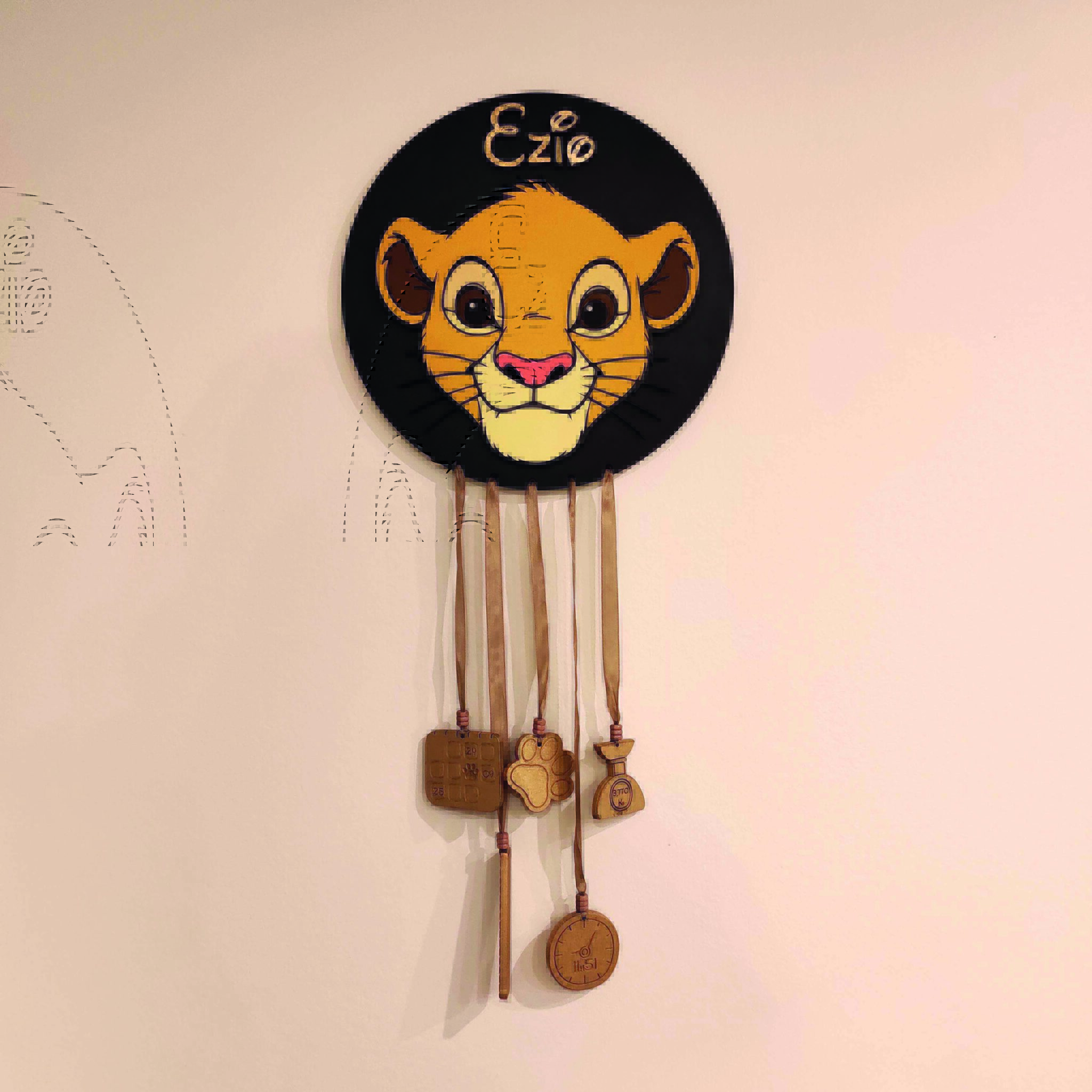 Mobile enfant inspiré du Roi Lion