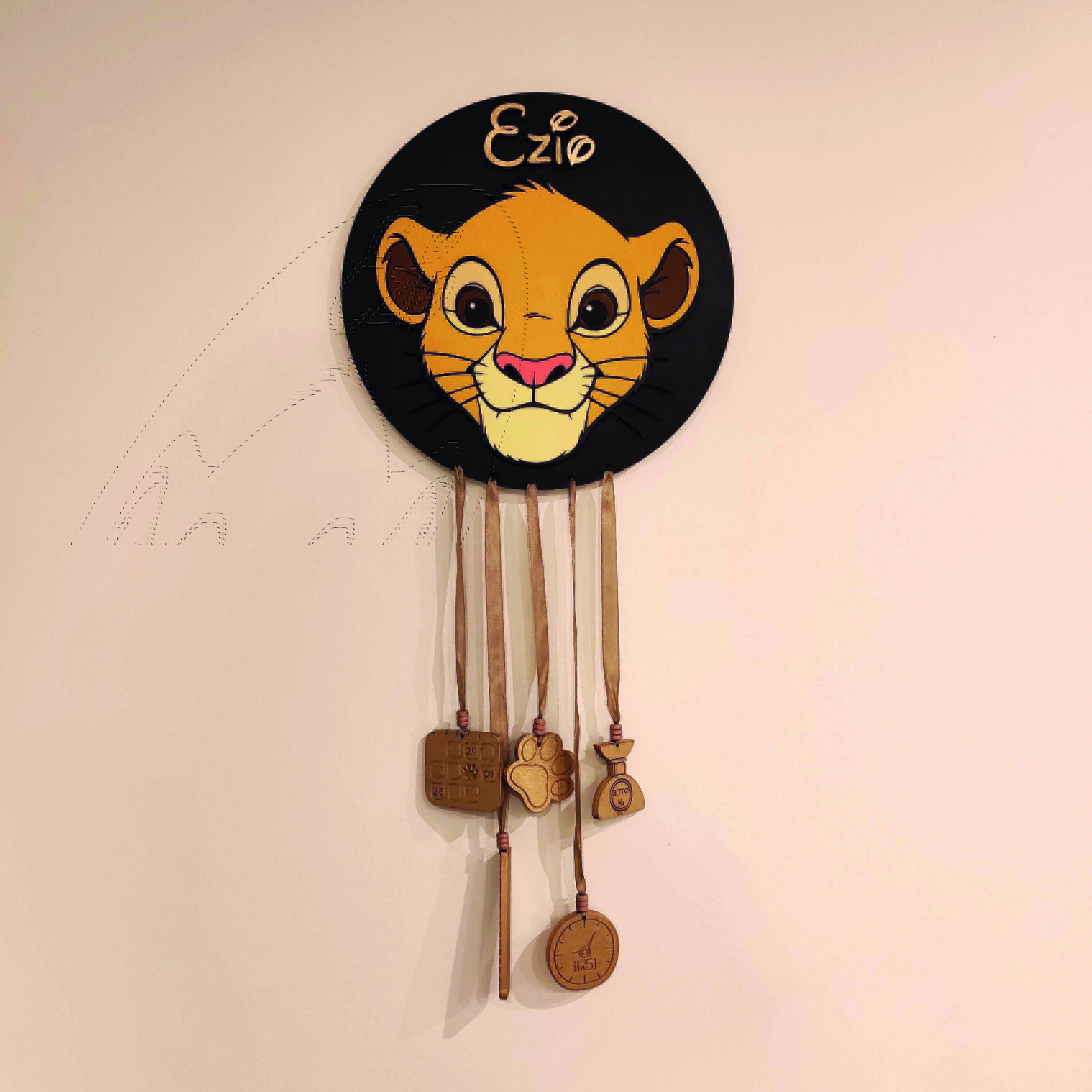 Mobile enfant inspiré du Roi Lion